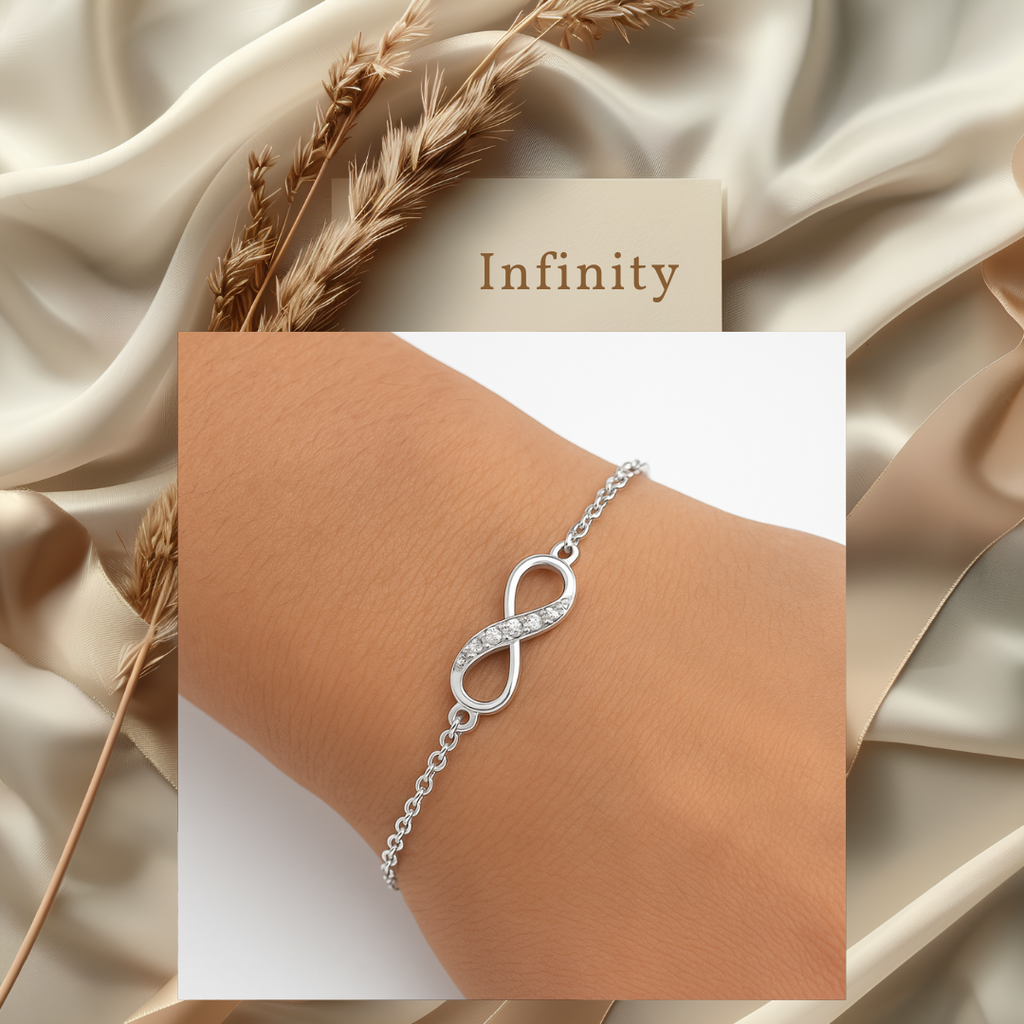 Freundschaftsarmband „Beste Freundin“ – Unendlichkeit, verstellbar, Geschenkbox | ONDEGO®