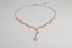 klassisches-brautschmuck-set-rosegold-halskette-ohrringe