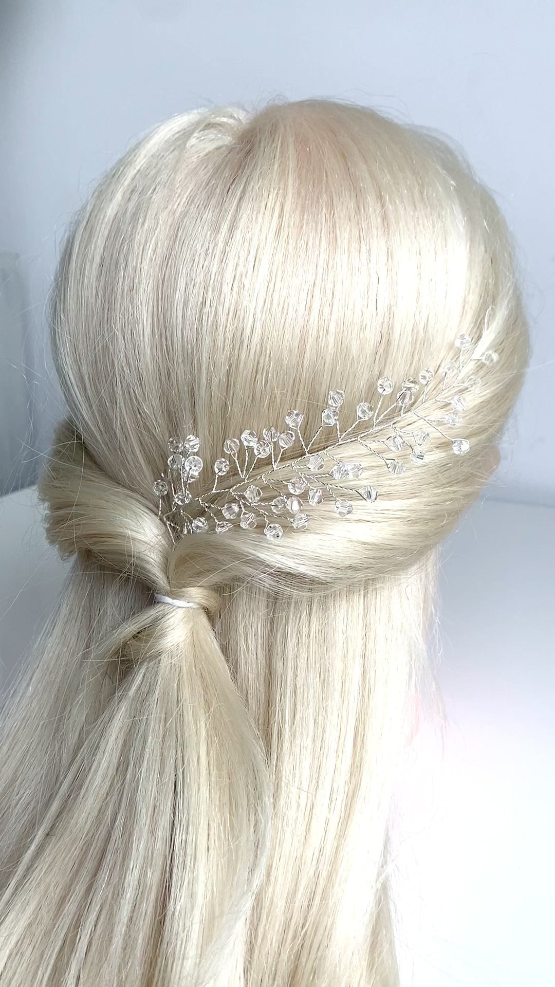 Kristall Haardraht Silber – Brautschmuck Hochzeit | ONDEGO®