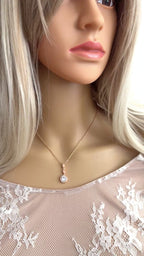Roségold Zirkonia Schmuckset mit abnehmbarer Rückenkette – Collier, Ohrringe & Armband | ONDEGO®