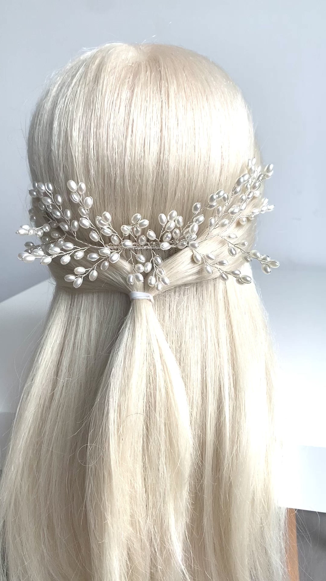 Haarkamm Vivi – Silber Haarschmuck mit Ivory Perlen | ONDEGO®