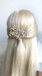 Haarkamm Passion – Ivory Perlen & Kristalle | Silber | ONDEGO®