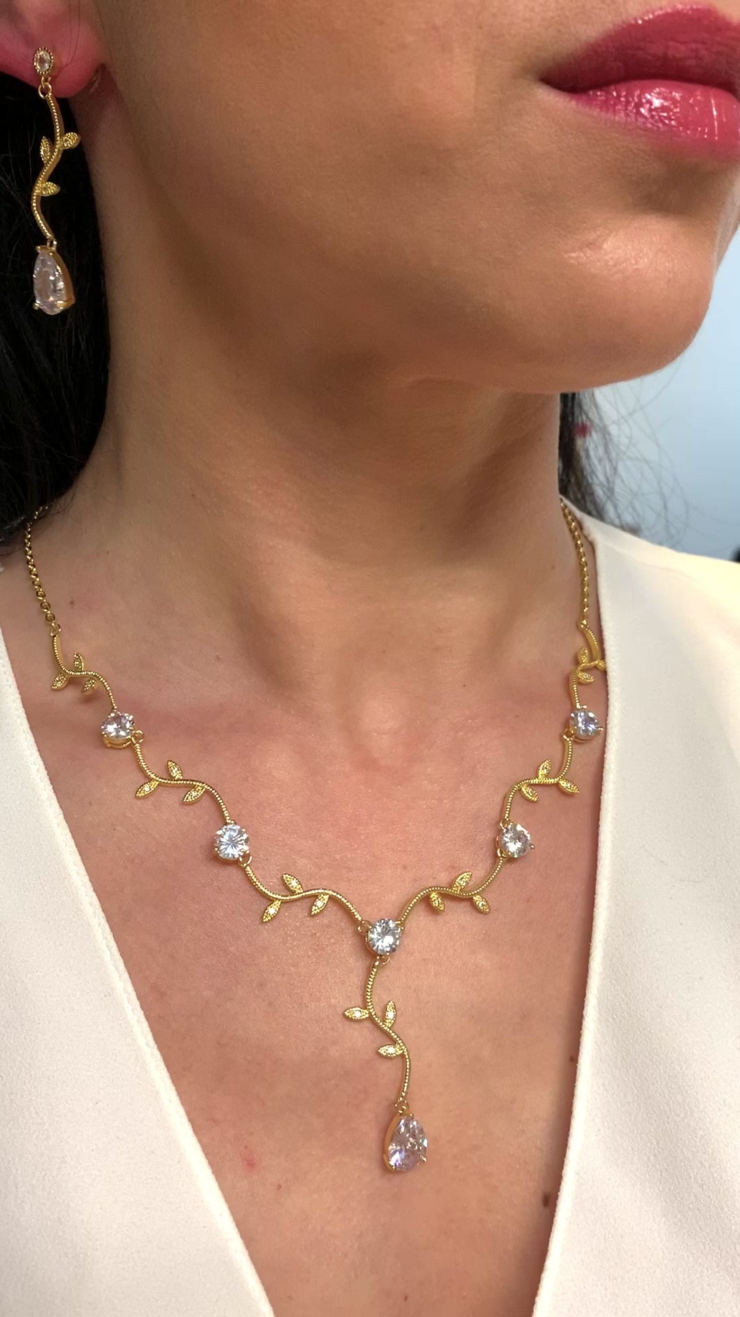 braut-schmuckset-gold-mit-tropfen-zirkonia