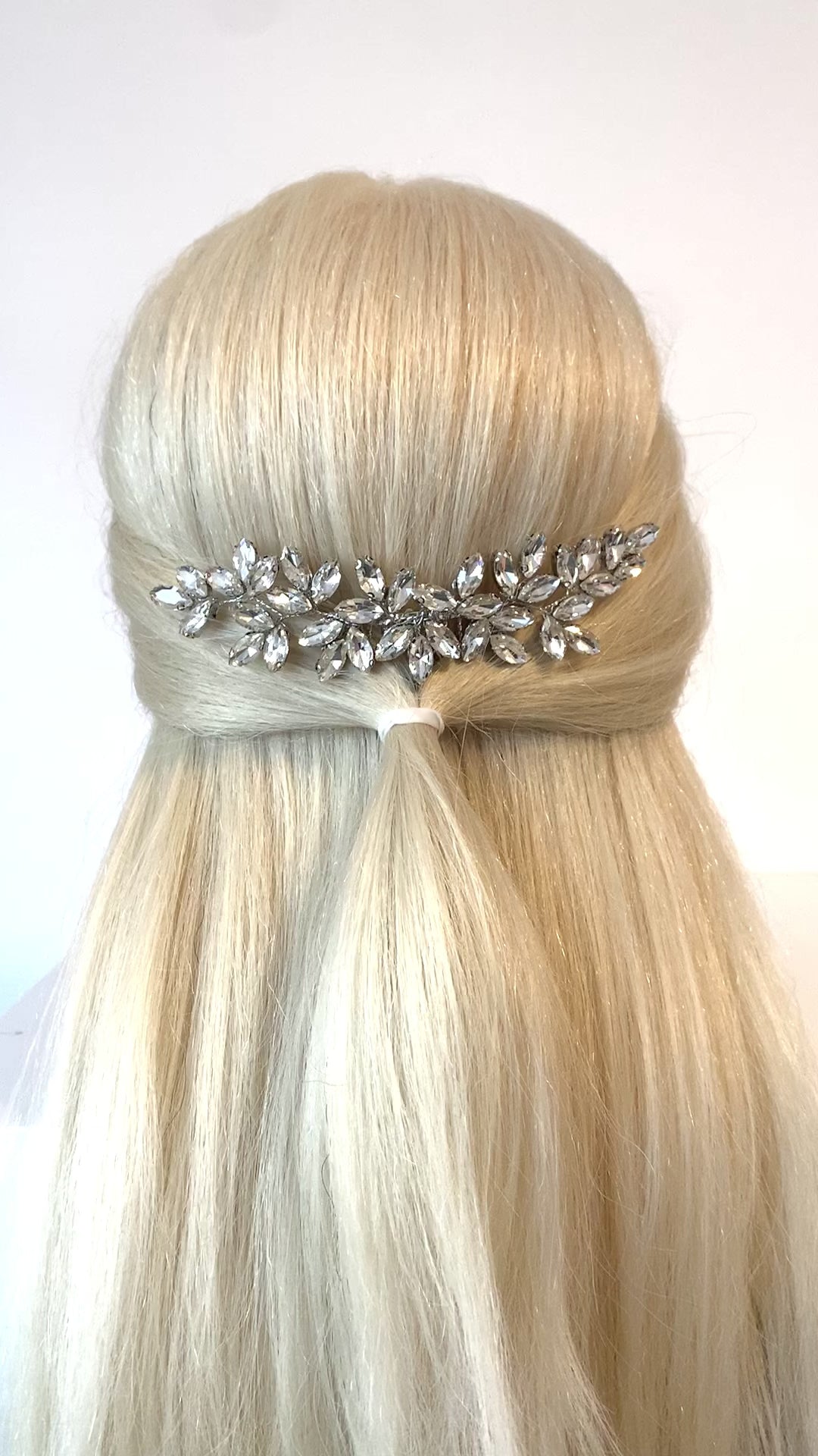 Haarkamm Strass Silber – Flexibler Brautschmuck | ONDEGO®