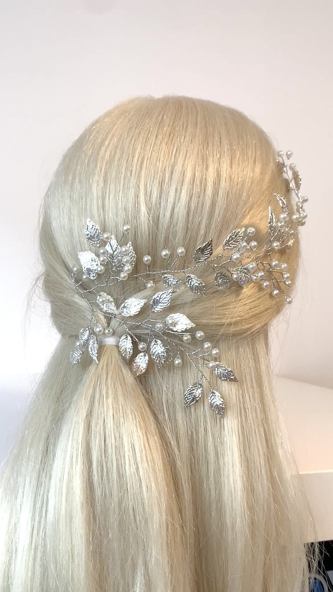 Vintage Haardraht Blätter Silber Brautschmuck Hochzeit Haarschmuck – ONDEGO®