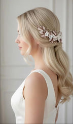 3D XXL Silber Haarkamm | Exklusiver Brautschmuck | ONDEGO®