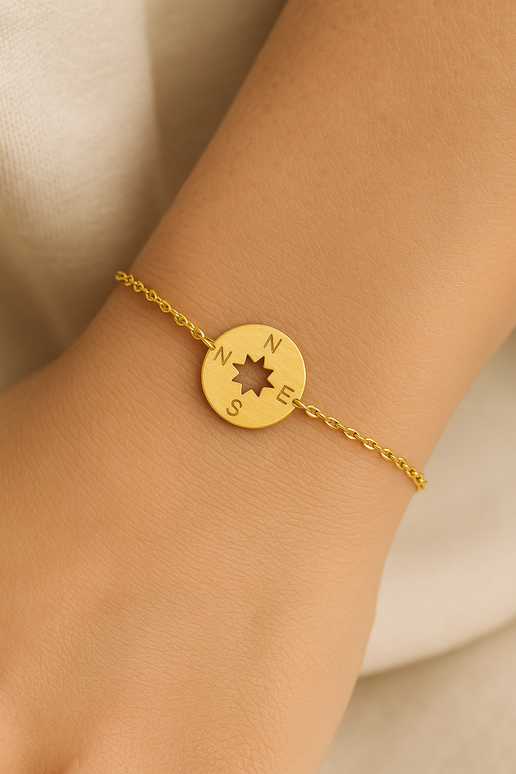 Silber-Kompass-Armband-in-Geschenkbox-mit-Karte-Der-Weg-ist-das-Ziel-Edelstahl-Armband-Geschenk-für-Freundin-Reise-Motivation