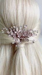 romantischer-braut-haarkamm-rosegold-blattdesign