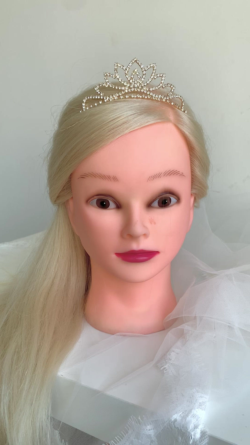 Gold Strass Diadem – große Tiara für Hochzeit, Königin Kostüm & Prinzessin | ONDEGO®