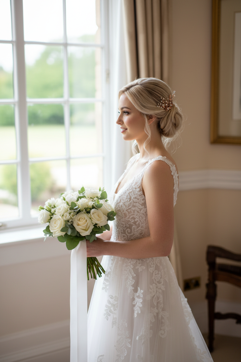 Elegante Strass Haarnadel ROSEGOLD – Braut Haarschmuck für Hochzeit, Steckfrisuren & festliche Anlässe | ONDEGO®