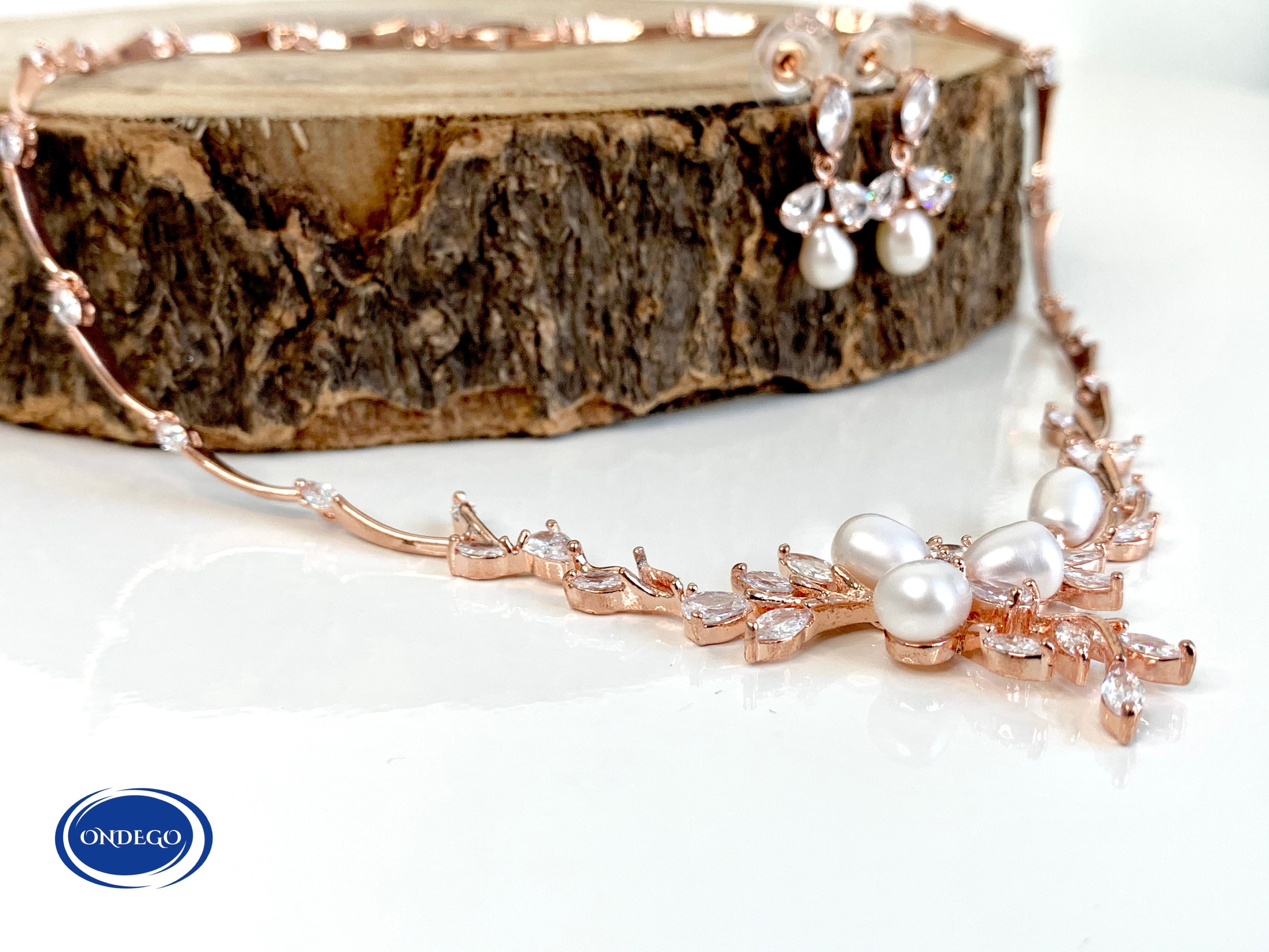 rosegold-brautschmuck-set-zirkonia-collier-mit-perlen