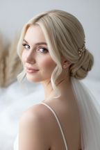 Elegante Strass Haarnadel ROSEGOLD – Braut Haarschmuck für Hochzeit, Steckfrisuren & festliche Anlässe | ONDEGO®