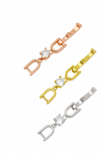 Zirkonia Verlängerung 2,7 cm – Klappverschluss Zwischenstück für Kette & Armband, Silber/Gold/Roségold | ONDEGO®