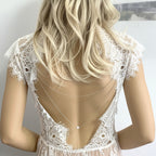 Perlen Rückenkette Silber – Süßwasserperle | Brautschmuck | ONDEGO®