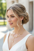 schmuckset-hochzeit-gold-halskette-ohrringe