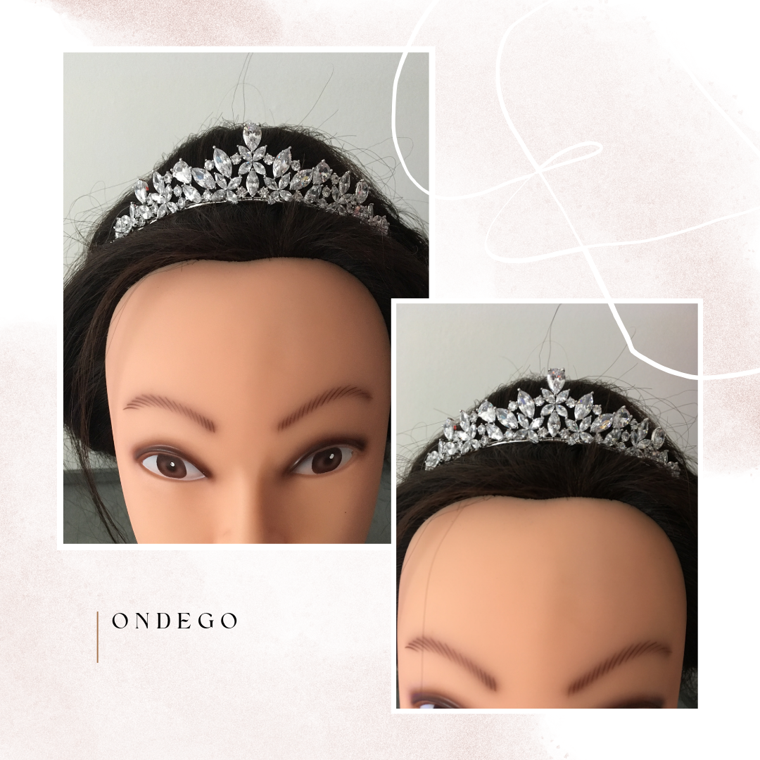 silberne-braut-tiarra-mit-kristallen-auf-mannequin-kopf-edler-hochzeitshaarschmuck-collage-ondego