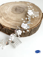 silberner-braut-haarkamm-rosen-blattdesign