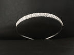 Strass Diadem Silber – zarte Tiara für Hochzeit & Braut, glitzernder Haarschmuck | ONDEGO®