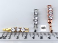 Zirkonia Klappverschluss Verlängerung silber rosegold gold Collier Armband Zwischenstück Verschluss