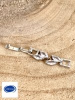 Zirkonia Klappverschluss Verlängerung silber rosegold gold Collier Armband Zwischenstück Verschluss V