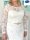 CURVY 3/4 Ivory Brautkleid Hochzeitskleid Standesamt Etui 42 44 46 48 50 52 54