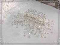 Kristall Dezent durchsichtig Haarschmuck Brautschmuck Haarkamm