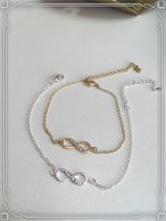 Rosa Infinity Strass Trauzeugin Geschenk beste Freundin Hochzeit Brautjungfer Armband Danke Kette Unendlichkeit