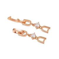 Zirkonia Klappverschluss Verlängerung silber rosegold gold Collier Armband Zwischenstück Verschluss